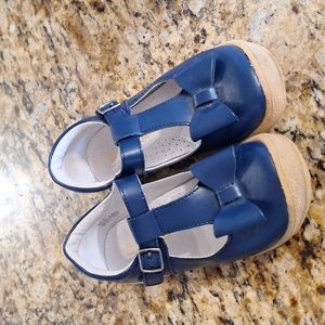 L’ Amour Emma Bow T-Strap Mary Jane girl size 11 navy blue